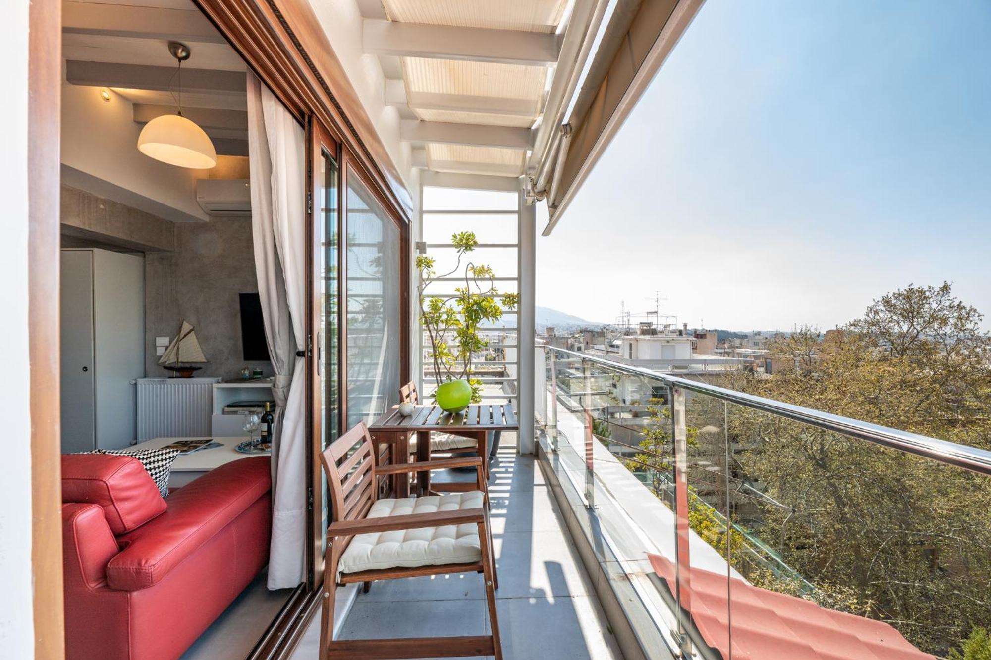 Top Kolonaki Studio+Terrace Stunning Acropolis Views Athén Kültér fotó