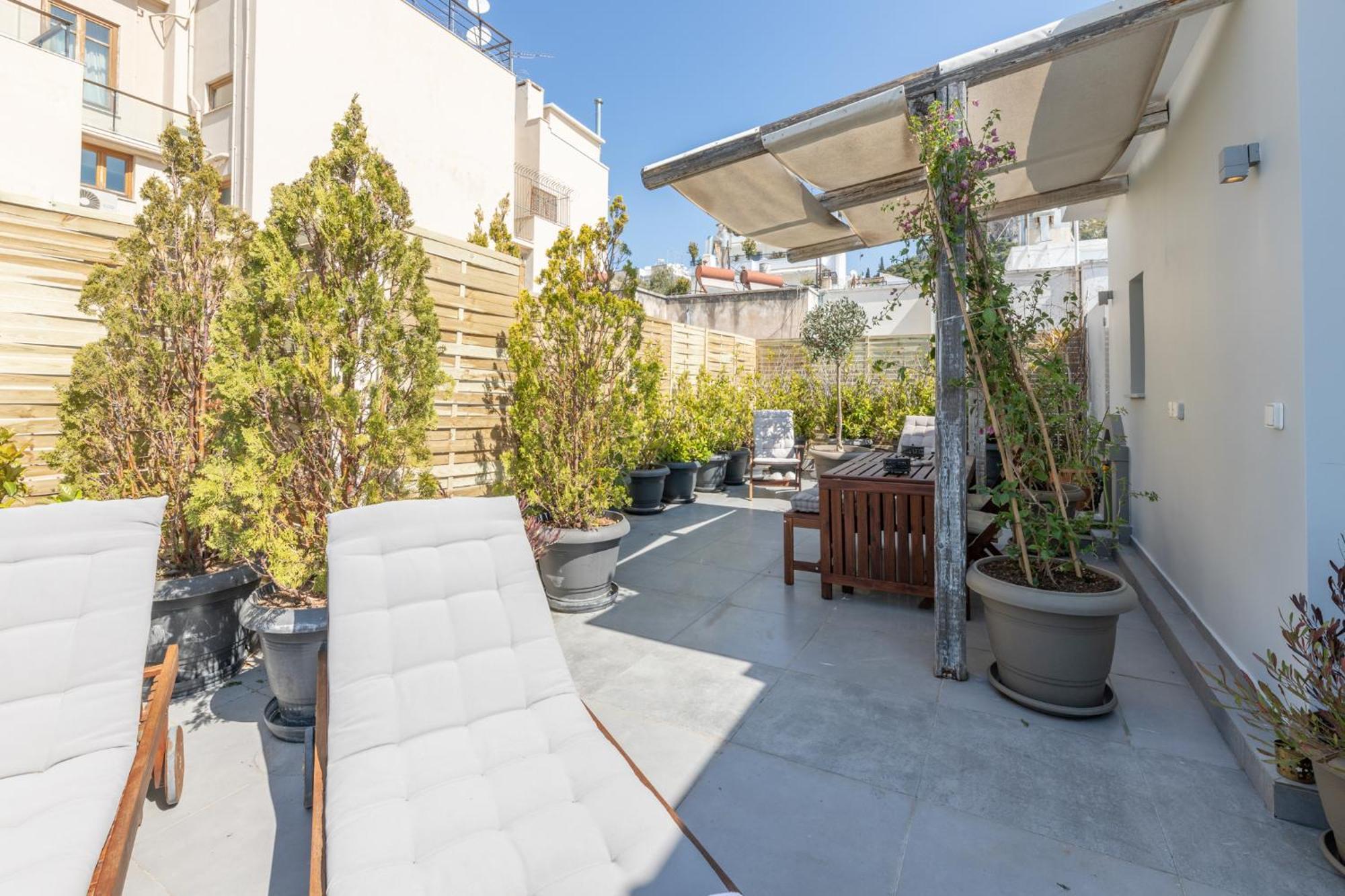 Top Kolonaki Studio+Terrace Stunning Acropolis Views Athén Kültér fotó