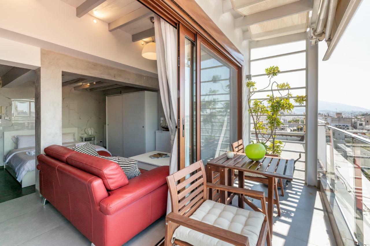 Top Kolonaki Studio+Terrace Stunning Acropolis Views Athén Kültér fotó