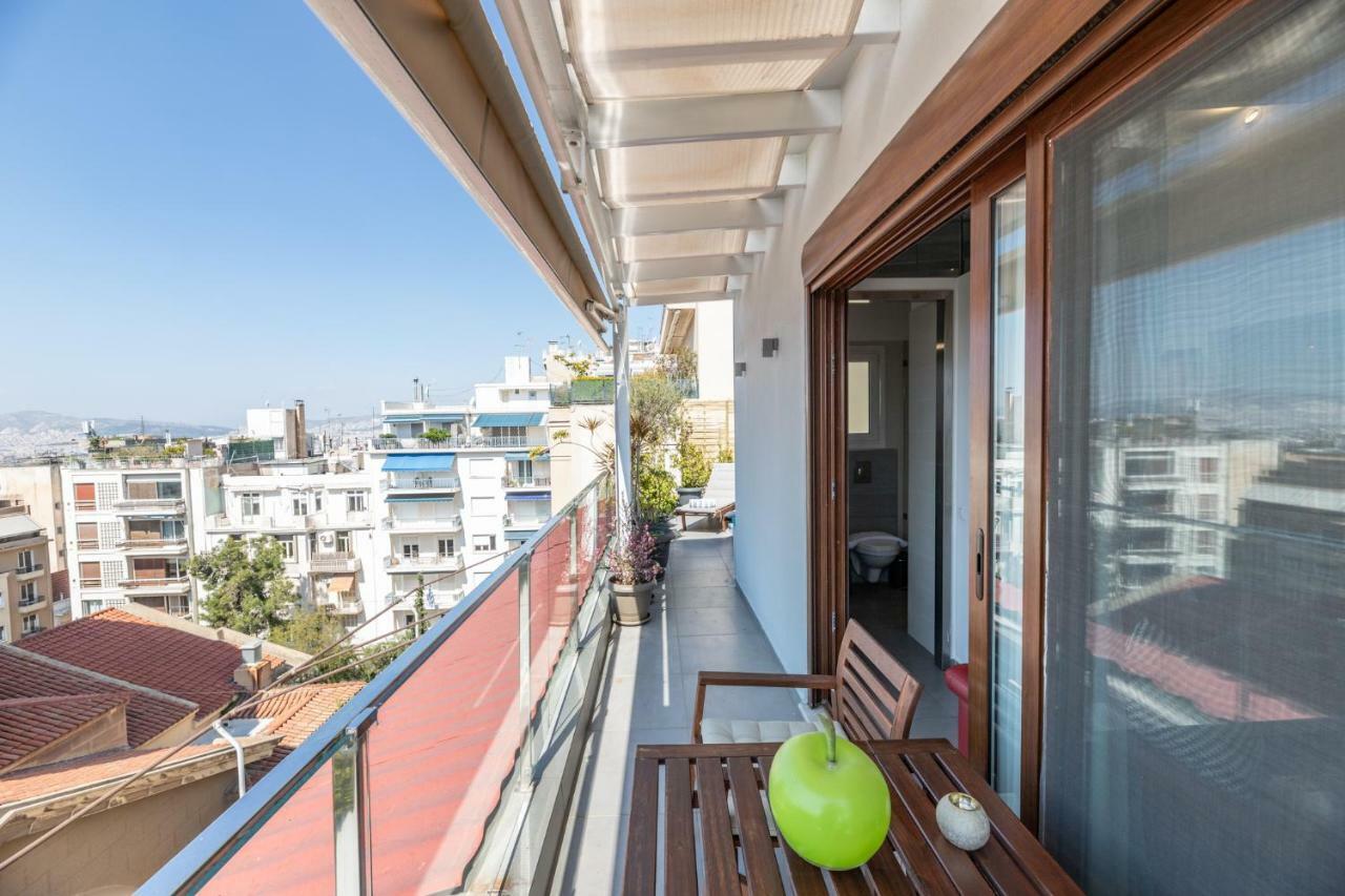 Top Kolonaki Studio+Terrace Stunning Acropolis Views Athén Kültér fotó